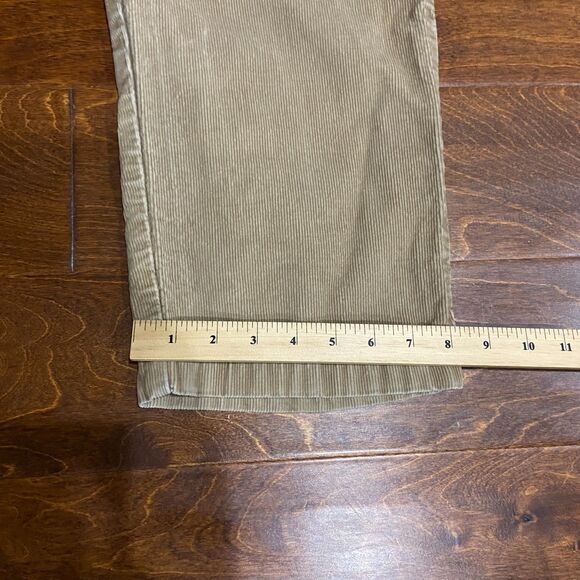 L.L. Bean Casual Straight Leg Corduroy Tan Brown Pants Cotton Men's Size 36 x 30 - Picture 8 of 8